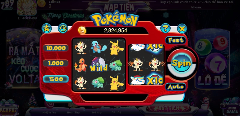 Mini game Pokemon 789Club
