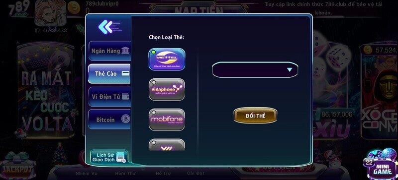 rút tiền 789club
