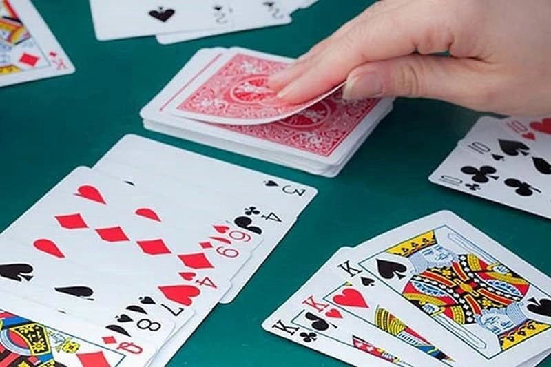 Thao tác đánh phỏm 9 cây